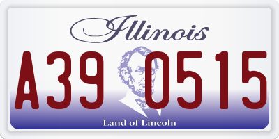 IL license plate A390515