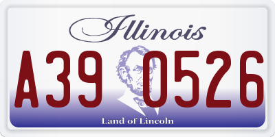 IL license plate A390526