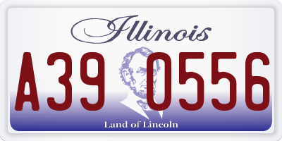 IL license plate A390556