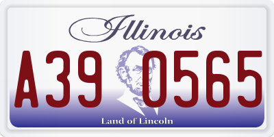 IL license plate A390565