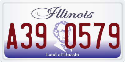 IL license plate A390579