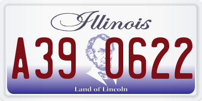 IL license plate A390622