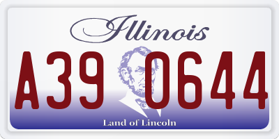 IL license plate A390644
