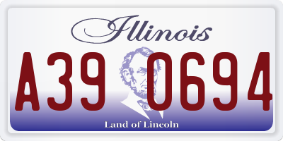 IL license plate A390694