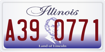 IL license plate A390771