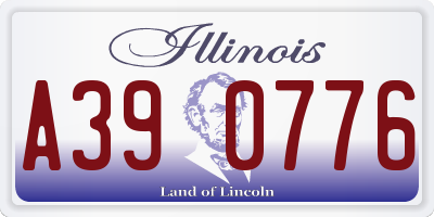 IL license plate A390776
