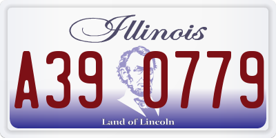 IL license plate A390779