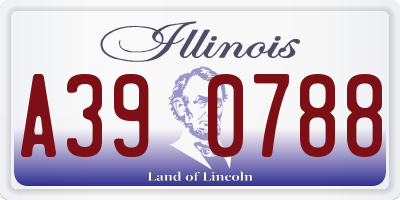 IL license plate A390788