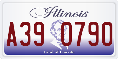 IL license plate A390790