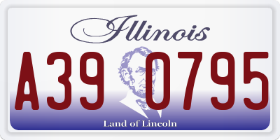 IL license plate A390795