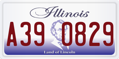 IL license plate A390829