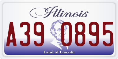 IL license plate A390895