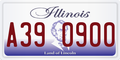 IL license plate A390900