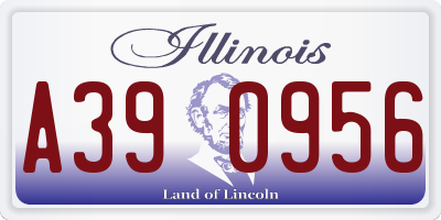 IL license plate A390956