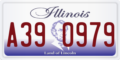 IL license plate A390979