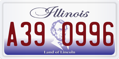 IL license plate A390996