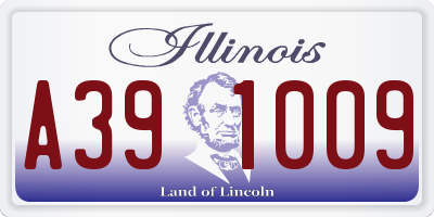 IL license plate A391009