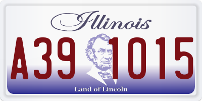 IL license plate A391015