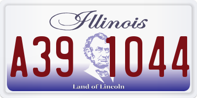 IL license plate A391044
