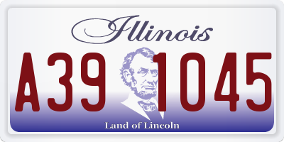 IL license plate A391045