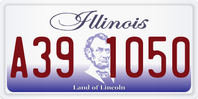 IL license plate A391050