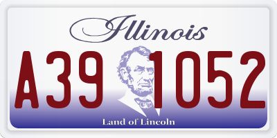 IL license plate A391052