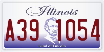 IL license plate A391054