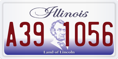 IL license plate A391056