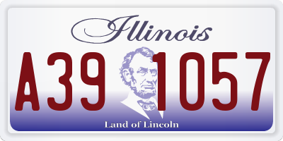 IL license plate A391057