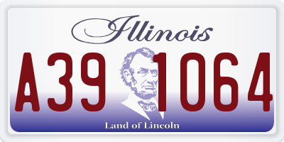 IL license plate A391064