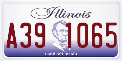 IL license plate A391065