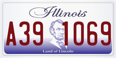 IL license plate A391069