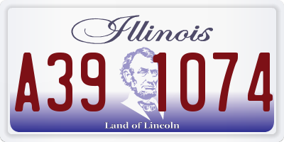 IL license plate A391074