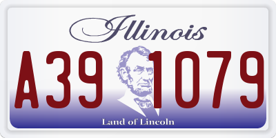 IL license plate A391079