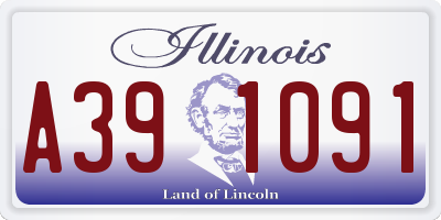 IL license plate A391091