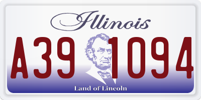 IL license plate A391094