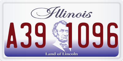 IL license plate A391096