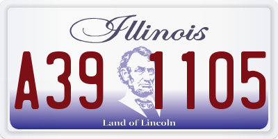 IL license plate A391105