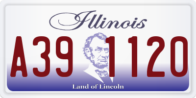 IL license plate A391120