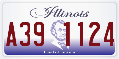 IL license plate A391124