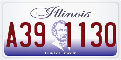 IL license plate A391130