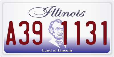 IL license plate A391131