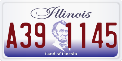 IL license plate A391145