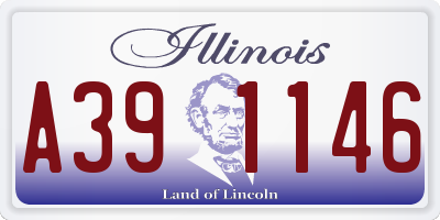 IL license plate A391146