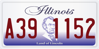 IL license plate A391152