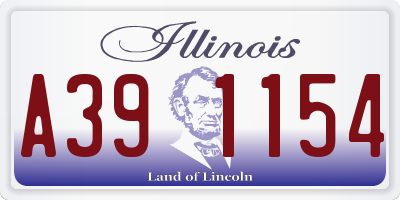 IL license plate A391154