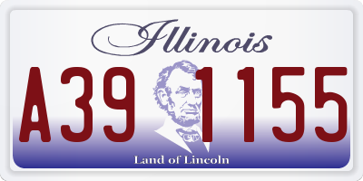 IL license plate A391155