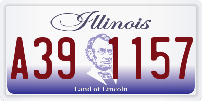 IL license plate A391157