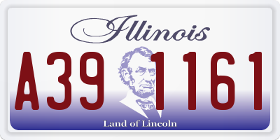 IL license plate A391161