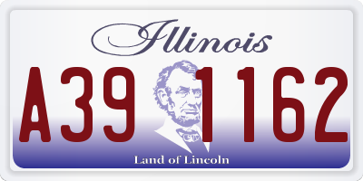 IL license plate A391162